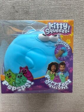 Squeeze Blue Squishy Cat Toy by Squeeze